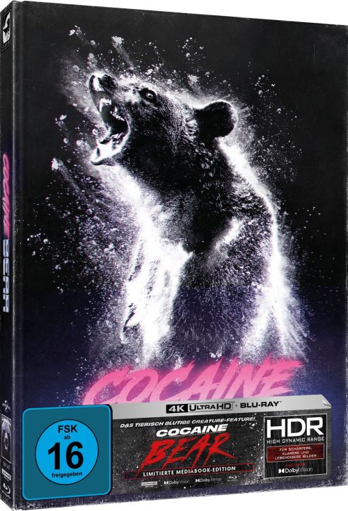 Cocaine Bear - Uncut Mediabook Edition  (4K Ultra HD+blu-ray) (B)