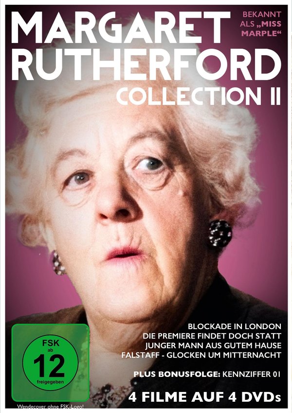 Margaret Rutherford Collection, Vol. 2 / 4 Filme + Bonusfolge mit der legendären „Miss Marple“-Darstellerin in einer Box  [4 DVDs]  (DVD)