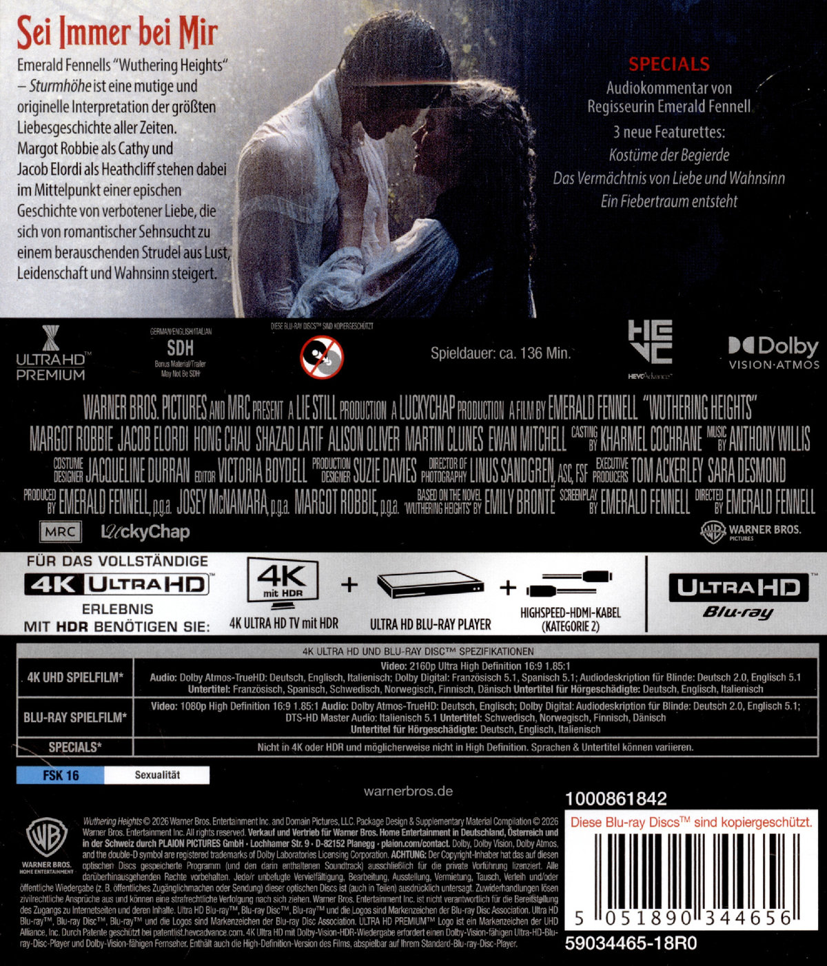 Wuthering Heights - Sturmhöhe  (4K Ultra HD) (+ Blu-ray)
