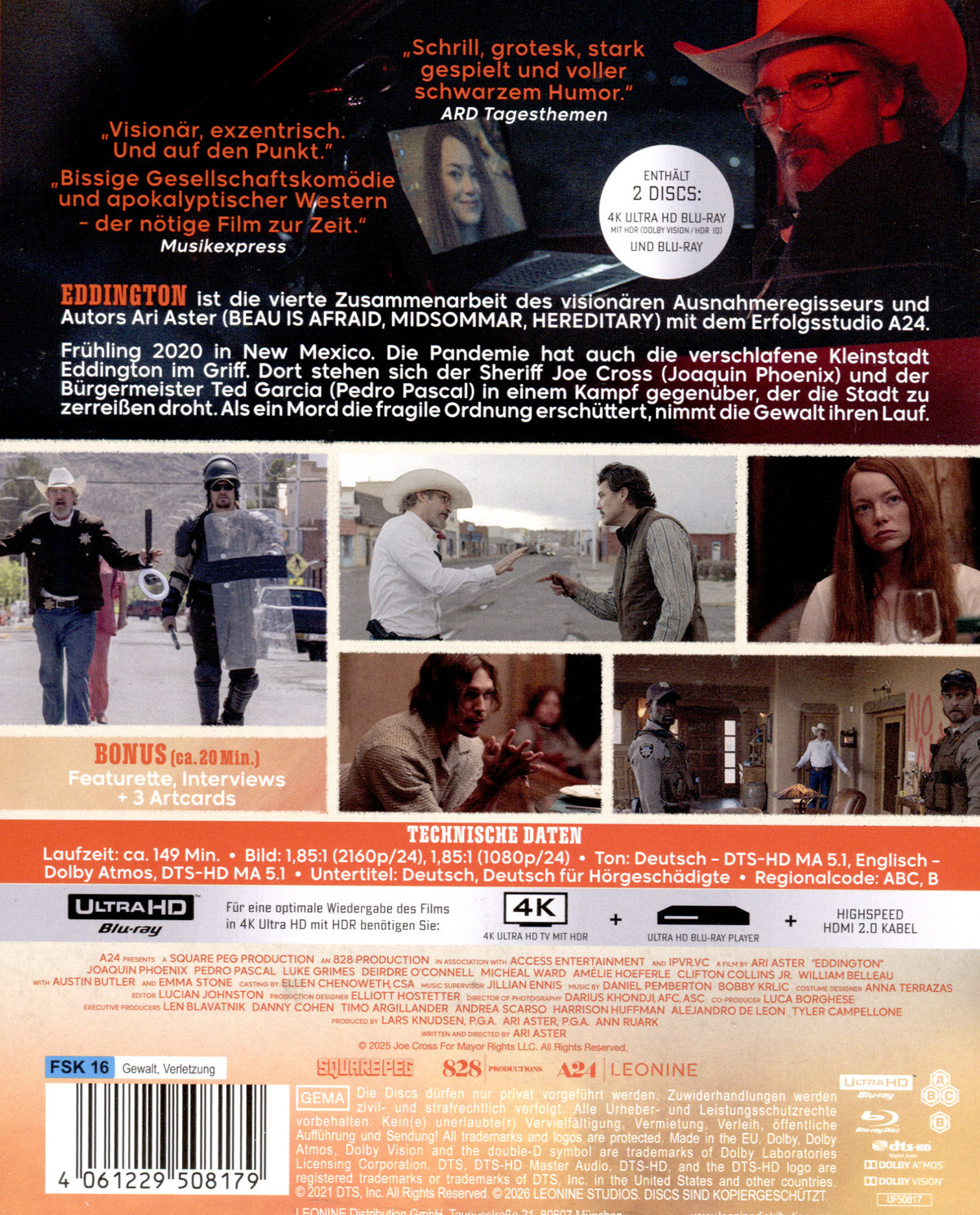 Eddington - Collectors Edition  (4K Ultra HD+blu-ray)