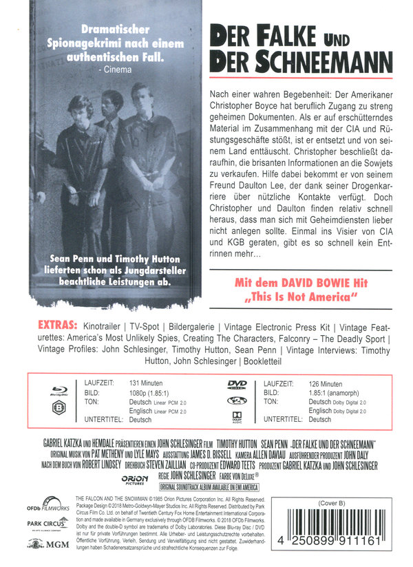 Falke und der Schneemann, Der - Limited Mediabook Edition (DVD+blu-ray) (B)
