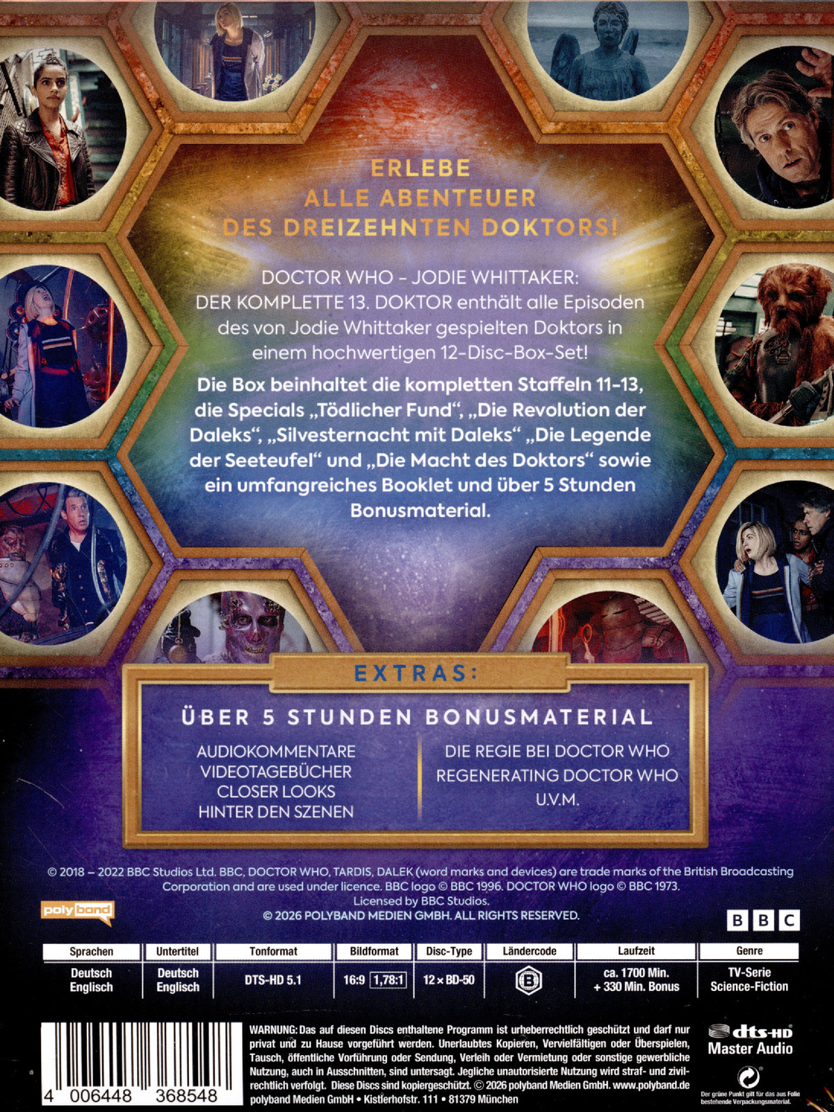 Doctor Who - Jodie Whittaker: Der komplette 13.Doktor (Staffel 11-13 plus Specials)  [12 DVDs]  (Blu-ray Disc)