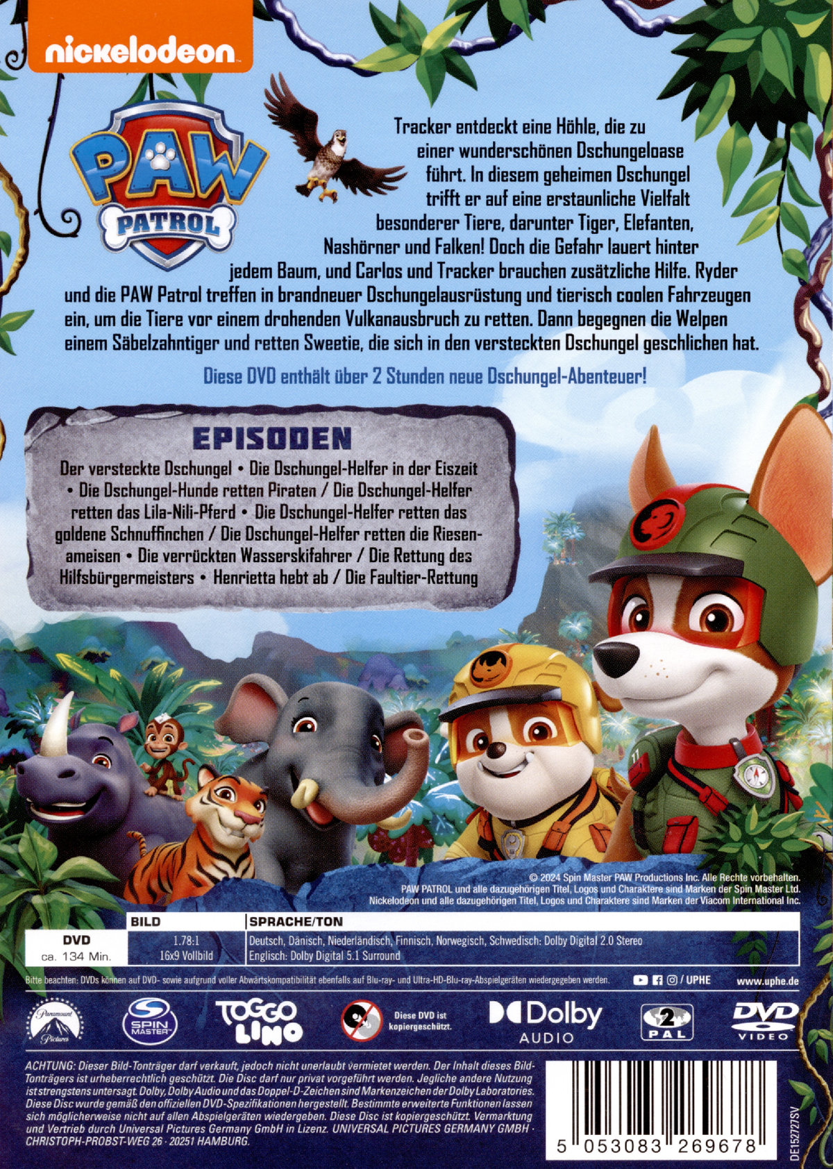 PAW Patrol: Jungle Pups  (DVD)