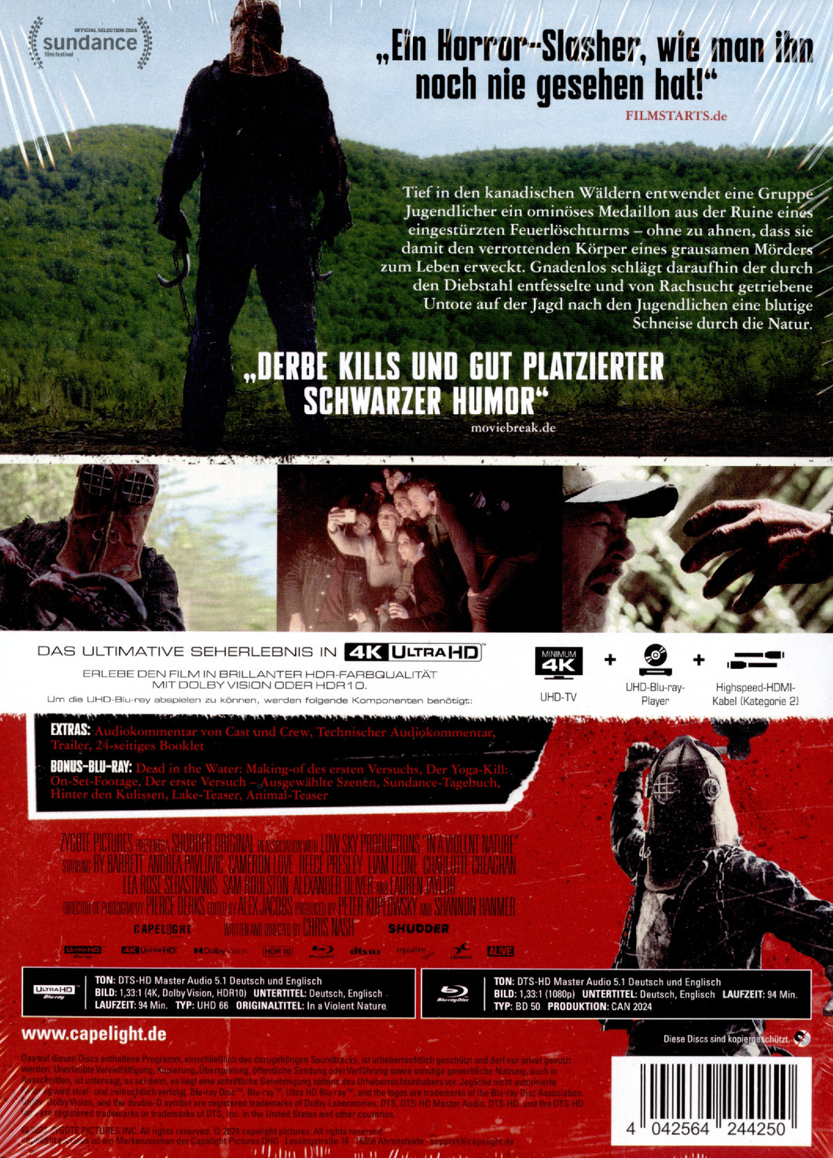 In a Violent Nature - Uncut Mediabook Edition  (4K Ultra HD+blu-ray)