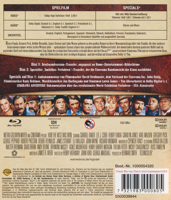 Das war der wilde Westen  [2 BRs]  (Blu-ray Disc)