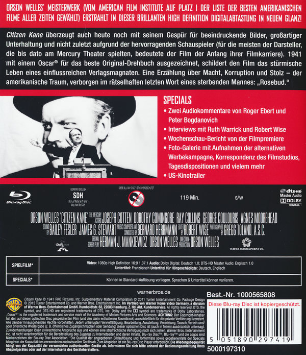 Citizen Kane- Ultimate Collector's Edition  (Blu-ray Disc)