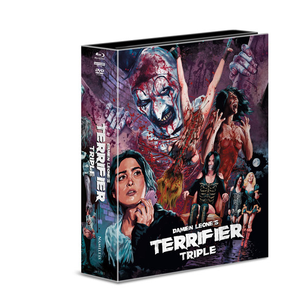 Terrifier 1-3 - Uncut Bigbook Mediabook Edition  (4K Ultra HD+blu-ray+DVD)