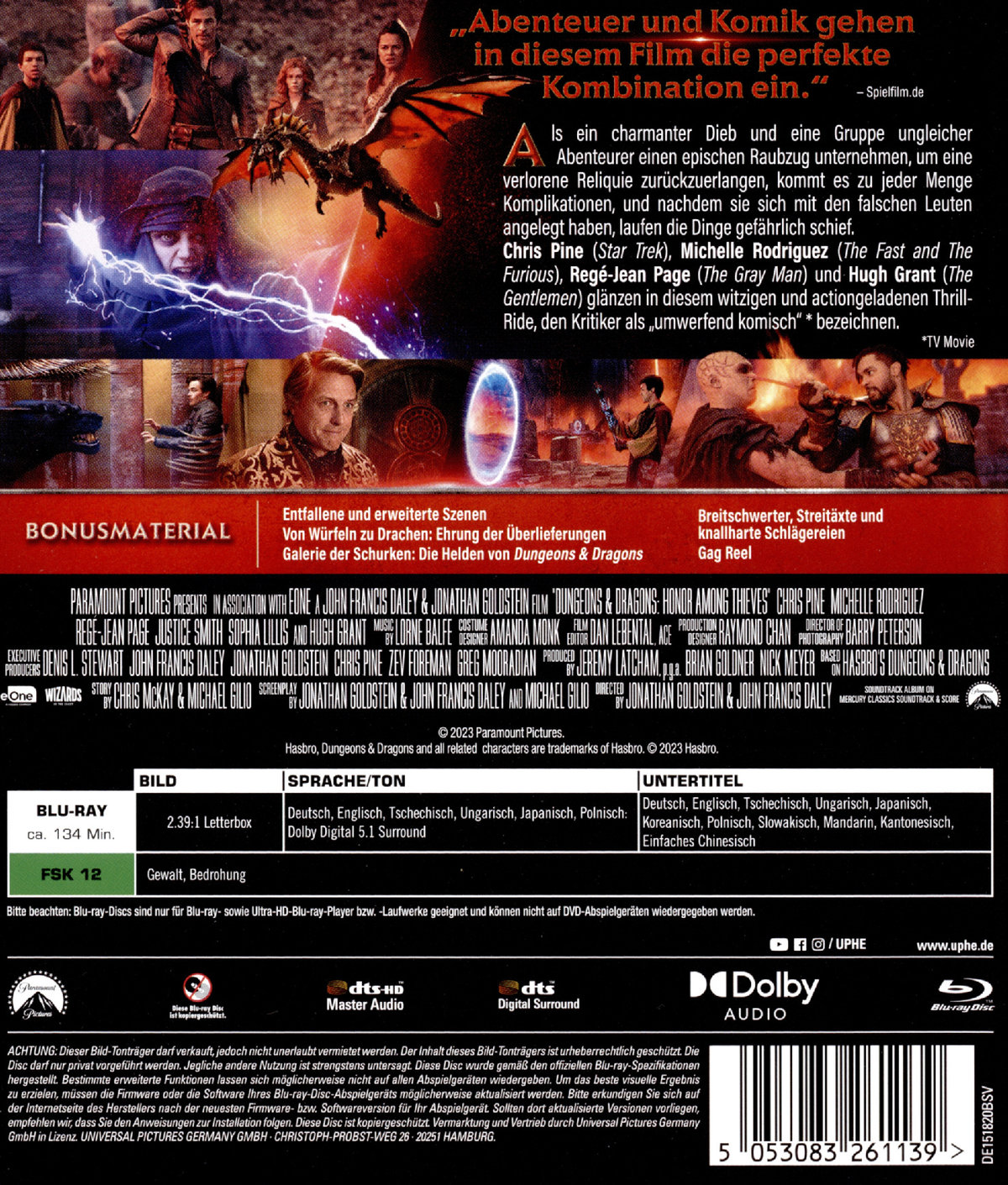Dungeons & Dragons: Ehre unter Dieben  (Blu-ray Disc)