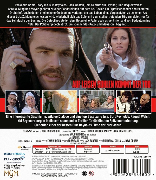 Auf leisen Sohlen kommt der Tod (Fuzz) 1972  (Blu-ray Disc)