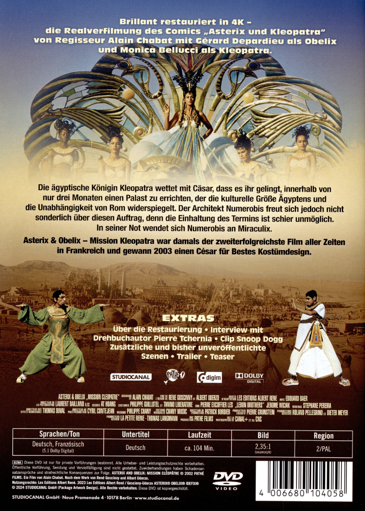 Asterix & Obelix - Mission Kleopatra - Digital Remastered  (DVD)