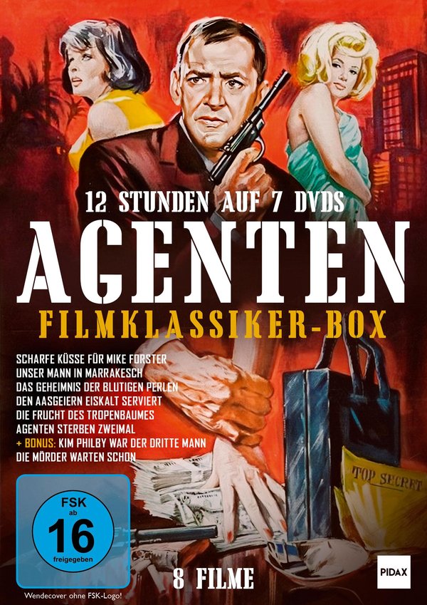 Agenten Filmklassiker-Box / Acht europäische Agentenfilme mit absoluter Starbesetzung  [7 DVDs]  (DVD)