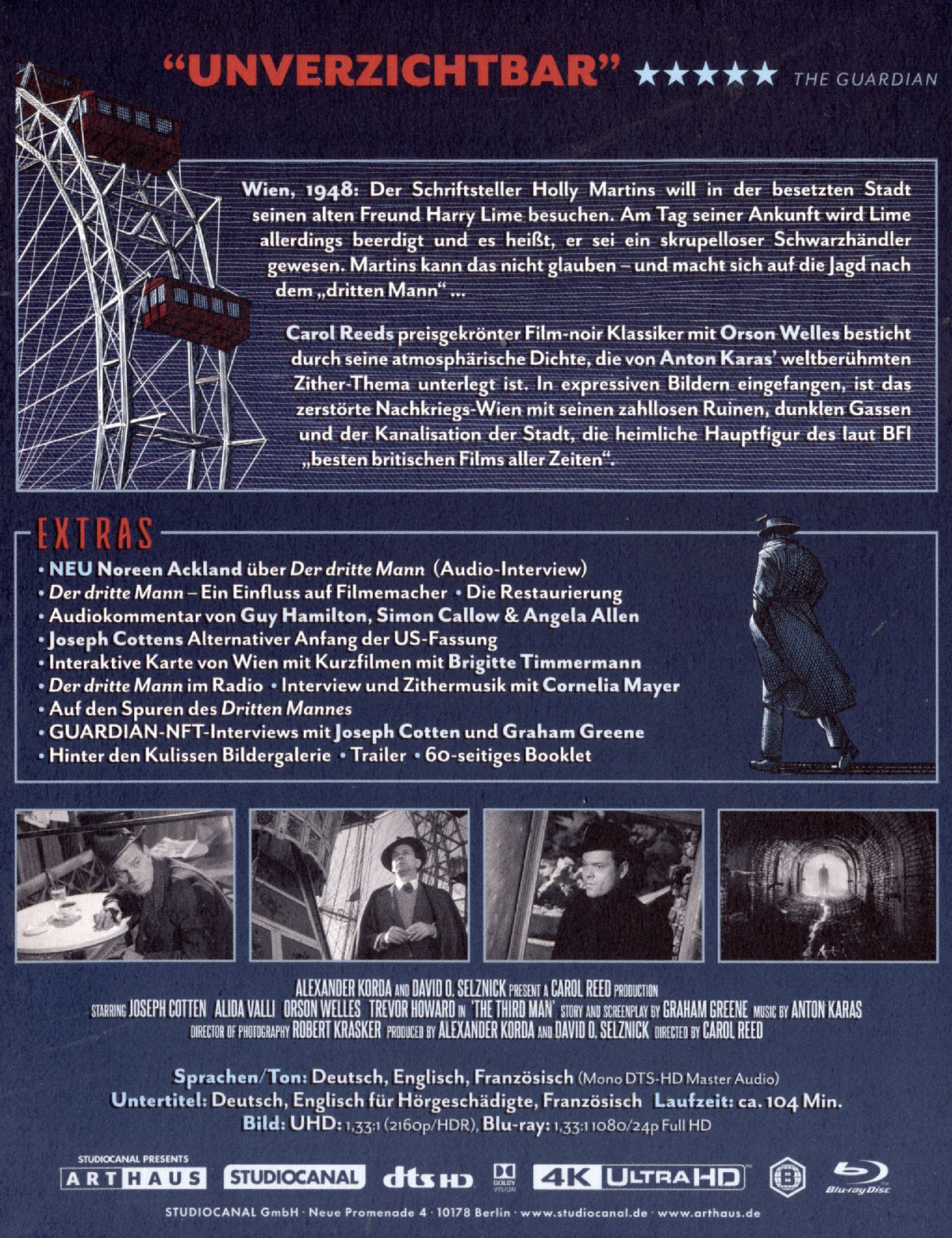Der dritte Mann - 75th Anniversary Edition (4K-UHD + Blu-ray)