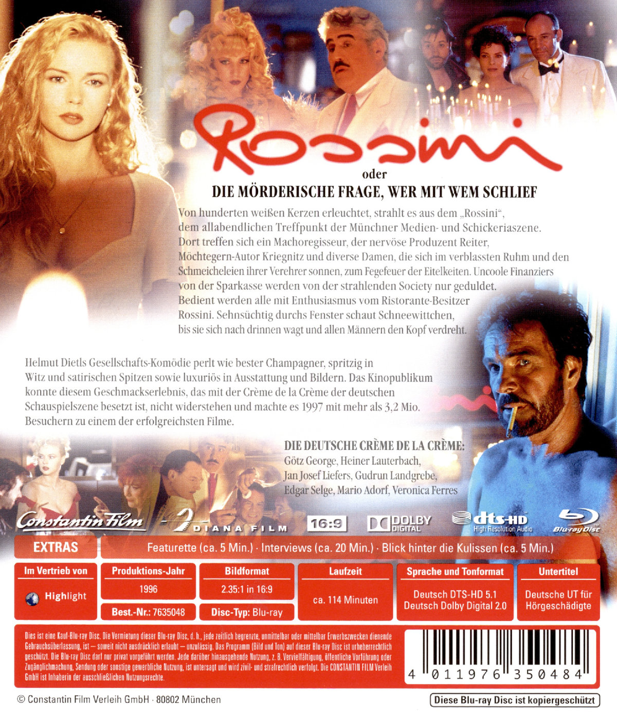 Rossini oder die mörderische Frage, wer mit wem schlief  (Blu-ray Disc)