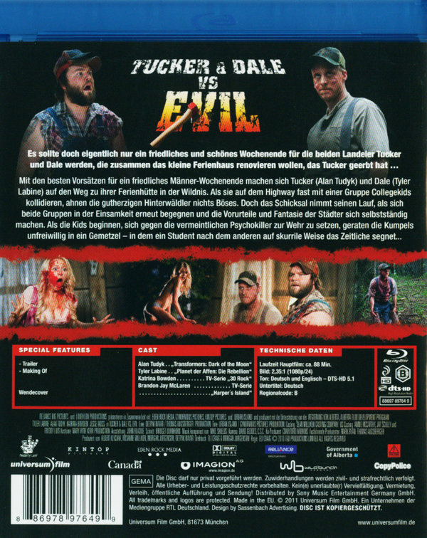 Tucker & Dale vs Evil (blu-ray)