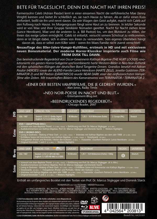 Near Dark - Die Nacht hat ihren Preis - Uncut Mediabook Edition (DVD+blu-ray) (D)