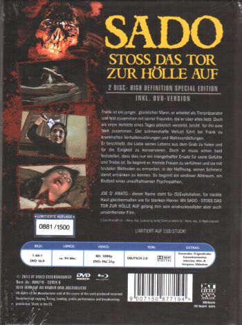Sado - Stoss das Tor zur Hölle auf - Uncut Mediabook Edition (DVD+blu-ray) (B)