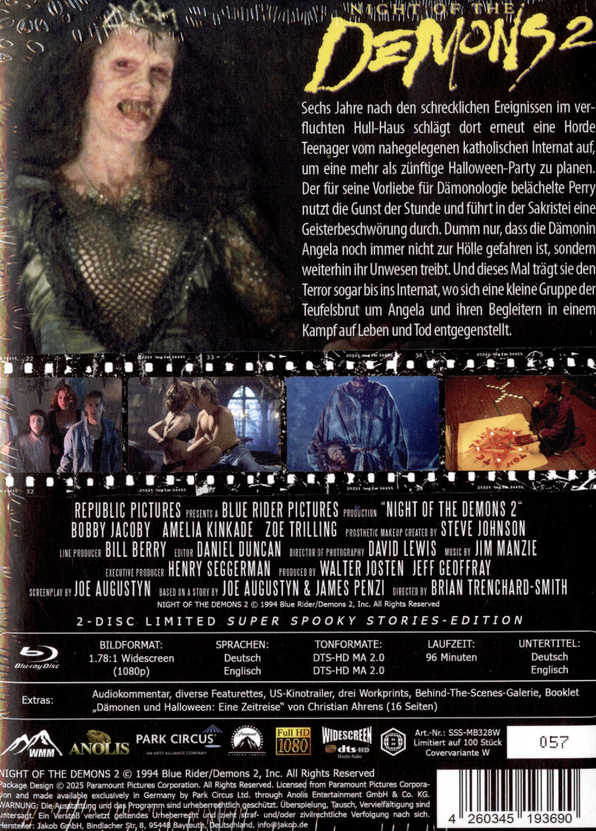 Night of the Demons 2 - Uncut Mediabook Edition  (blu-ray)