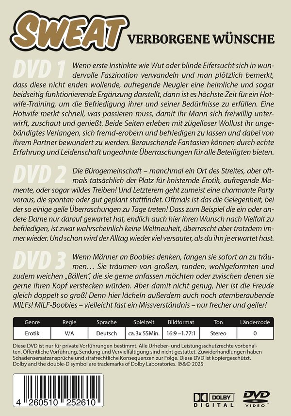 Sweat - Verborgene Wünsche  [3 DVDs]  (DVD)