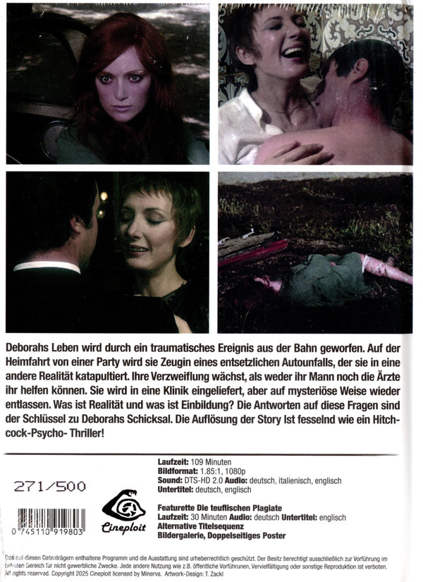 Psycho Maniacs - Un Fiocco Nero per Deborah - A black ribbon for Deborah - Uncut Mediabook Edition  (blu-ray) (A) Psycho Maniacs - Un Fiocco Nero per Deborah - A black ribbon for Deborah - Uncut Mediabook Edition  (blu-ray) (A)