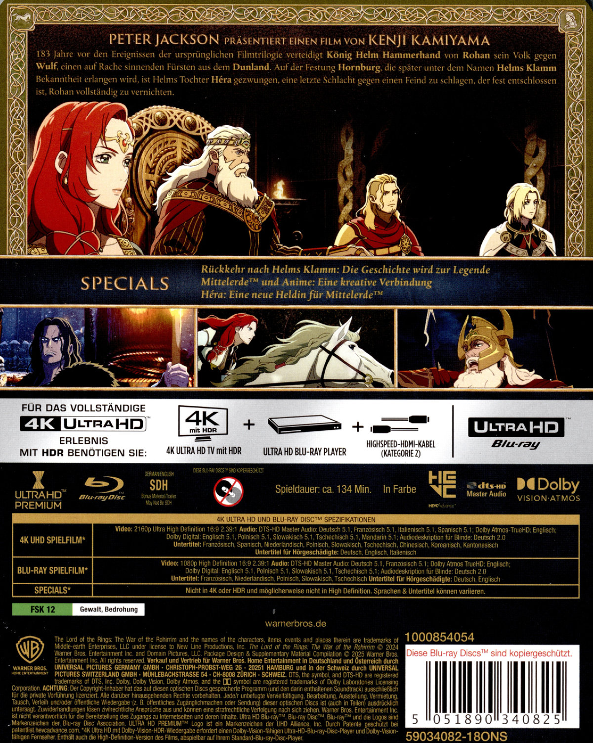 Der Herr der Ringe: Die Schlacht der Rohirrim - Limited Steelbook Edition  (4K Ultra HD) (+ Blu-ray)