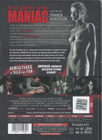 Maniac - Alexandre Aja - Uncut Mediabook Edition (DVD+blu-ray+4K Ultra HD) (Cover Beine)