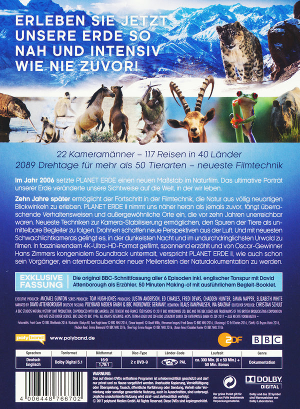 Planet Erde II: Eine Erde - viele Welten  [2 DVDs]  (DVD)