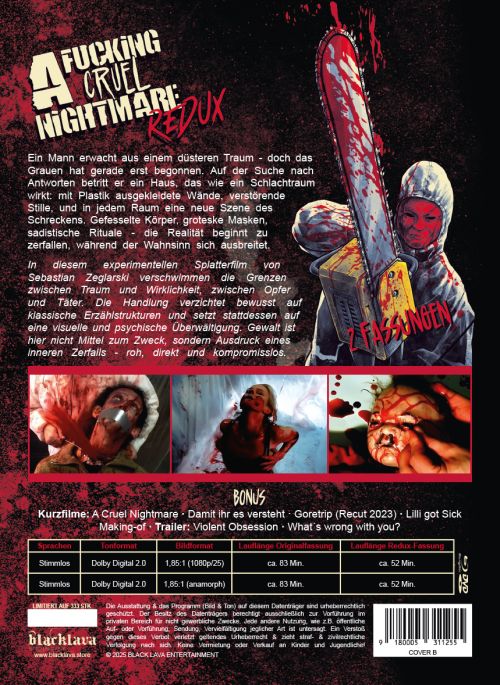 A Fucking Cruel Nightmare Redux+Original - Uncut Mediabook Edition  (DVD+blu-ray) (B)