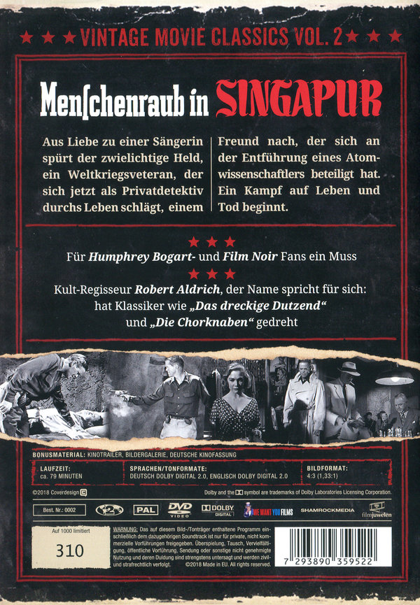 Menschenraub in Singapur - Vintage Movie Classics Vol. 02