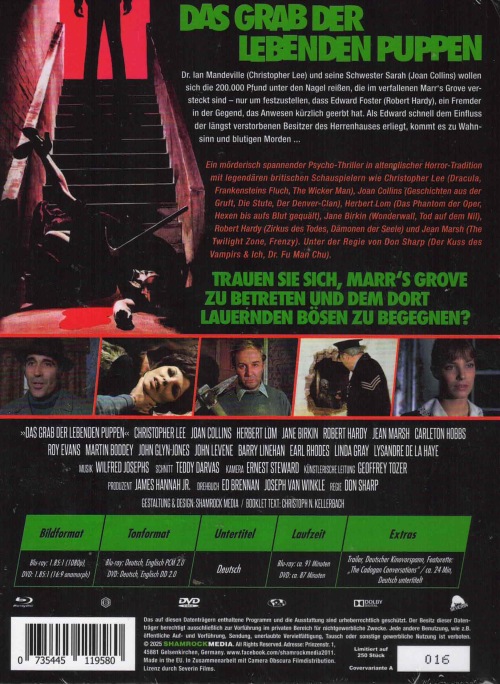 Grab der lebenden Puppen, Das - Uncut Mediabook Edition  (DVD+blu-ray) (A)