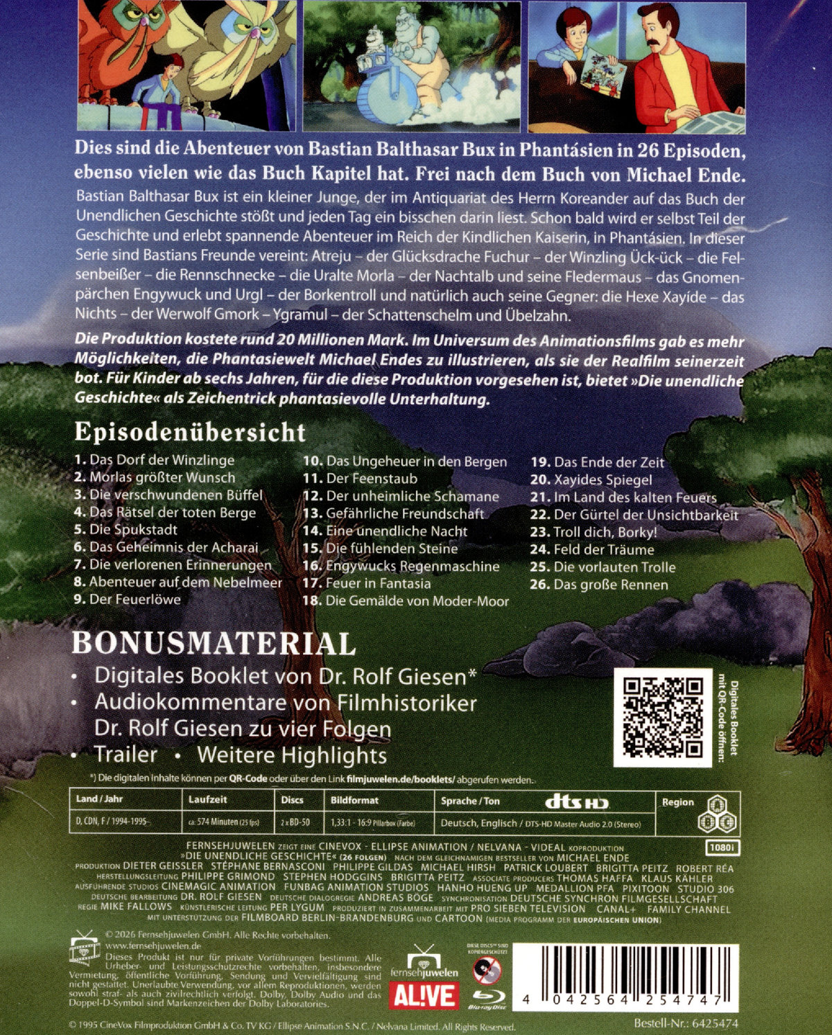 Die unendliche Geschichte - Die komplette Zeichentrickserie (26 Episoden)  [2 BRs]  (Blu-ray Disc)
