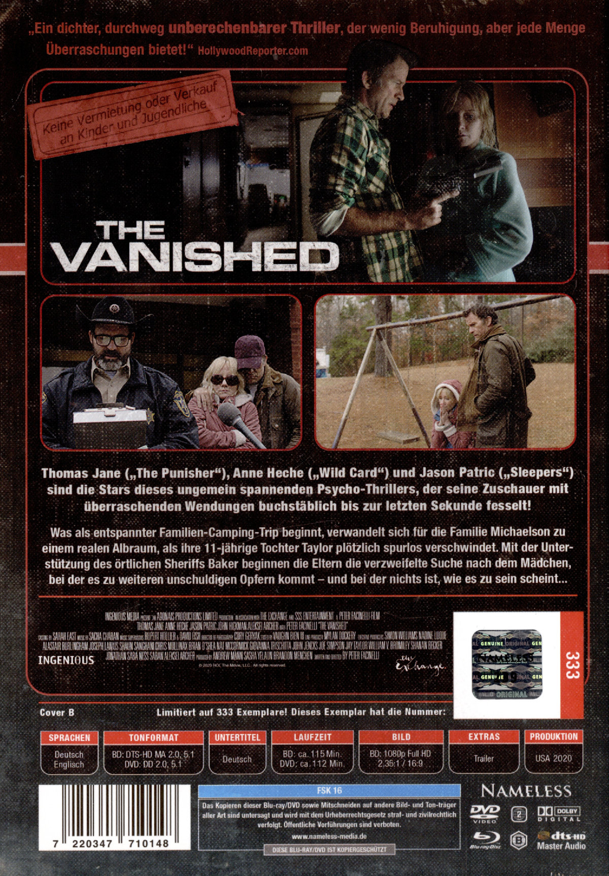 Vanished, The - Uncut Mediabook Edition  (DVD+blu-ray) (B)