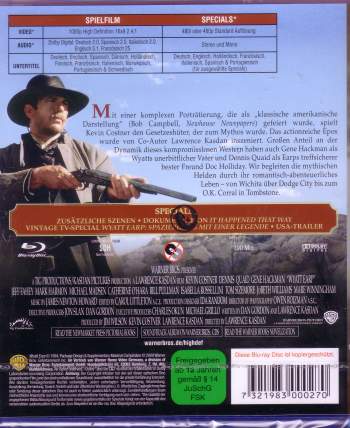 Wyatt Earp (blu-ray)