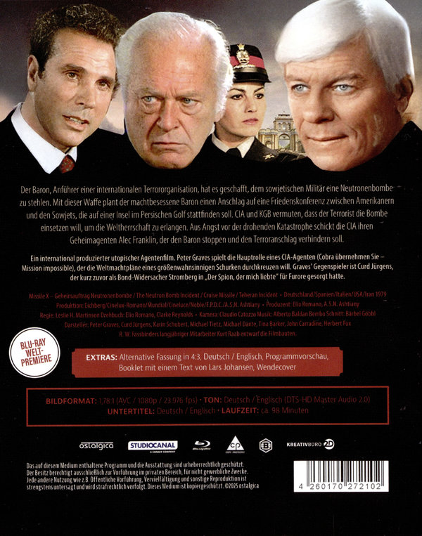 Missile X - Geheimauftrag Neutronenbombe  (blu-ray) Missile X - Geheimauftrag Neutronenbombe  (blu-ray)