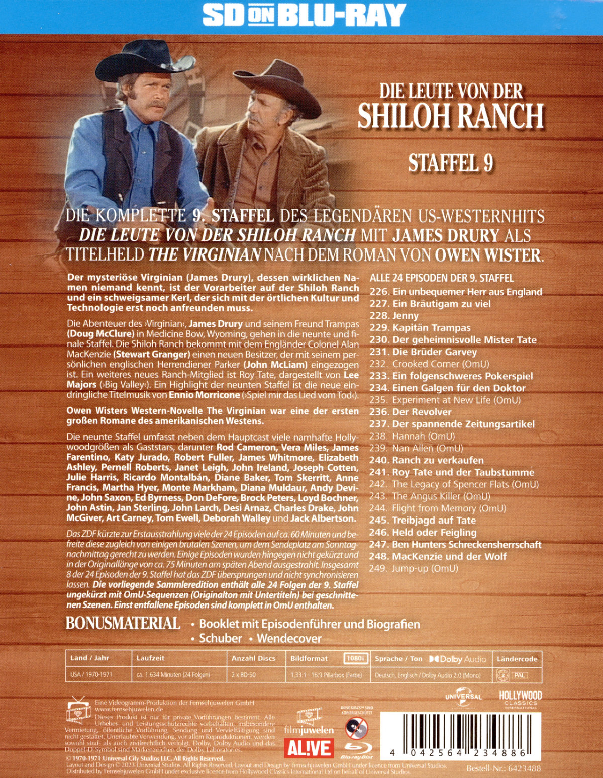 Leute von der Shiloh Ranch, Die - Staffel 9 (blu-ray)