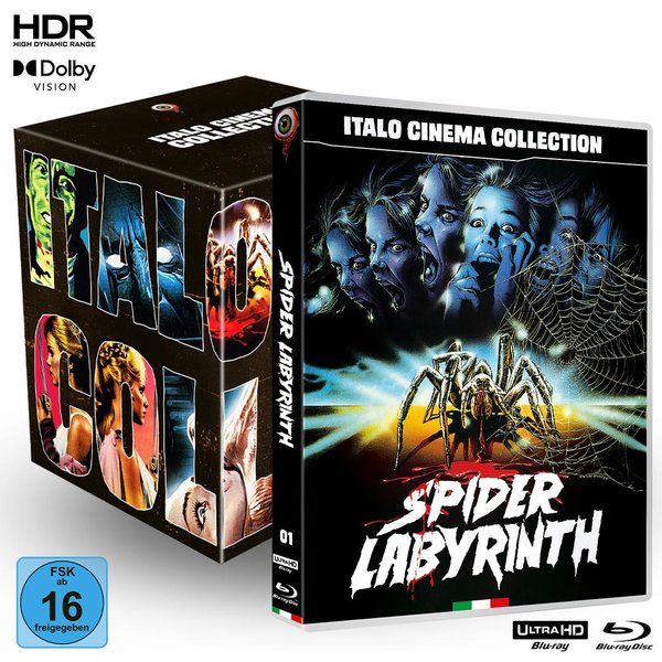 Spider-Labyrinth - Italo Cinema Collection + Sammelschuber  (4K Ultra HD+blu-ray)