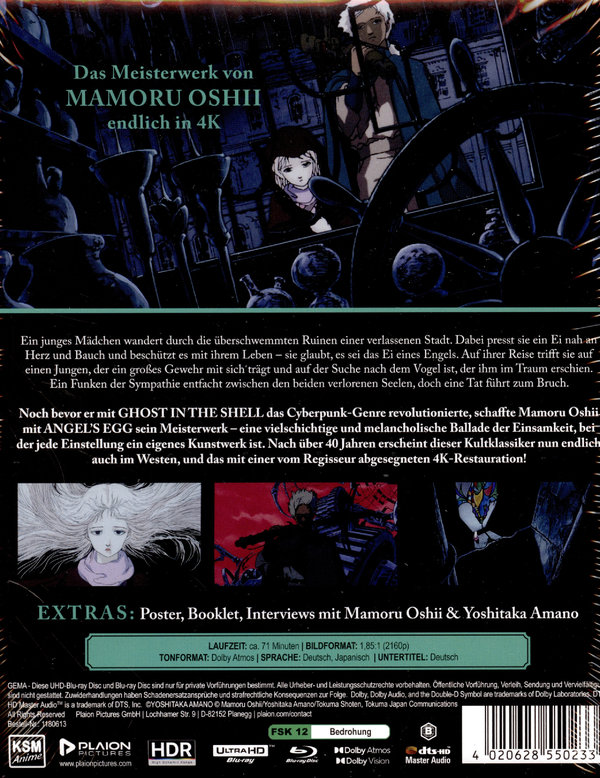 Angel's Egg - Collector's Edition  (4K Ultra HD + Blu-ray)
