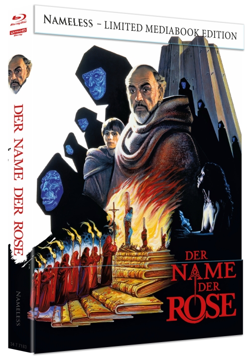 Der Name der Rose - Uncut Mediabook Edition  (4K Ultra HD+blu-ray) (D)