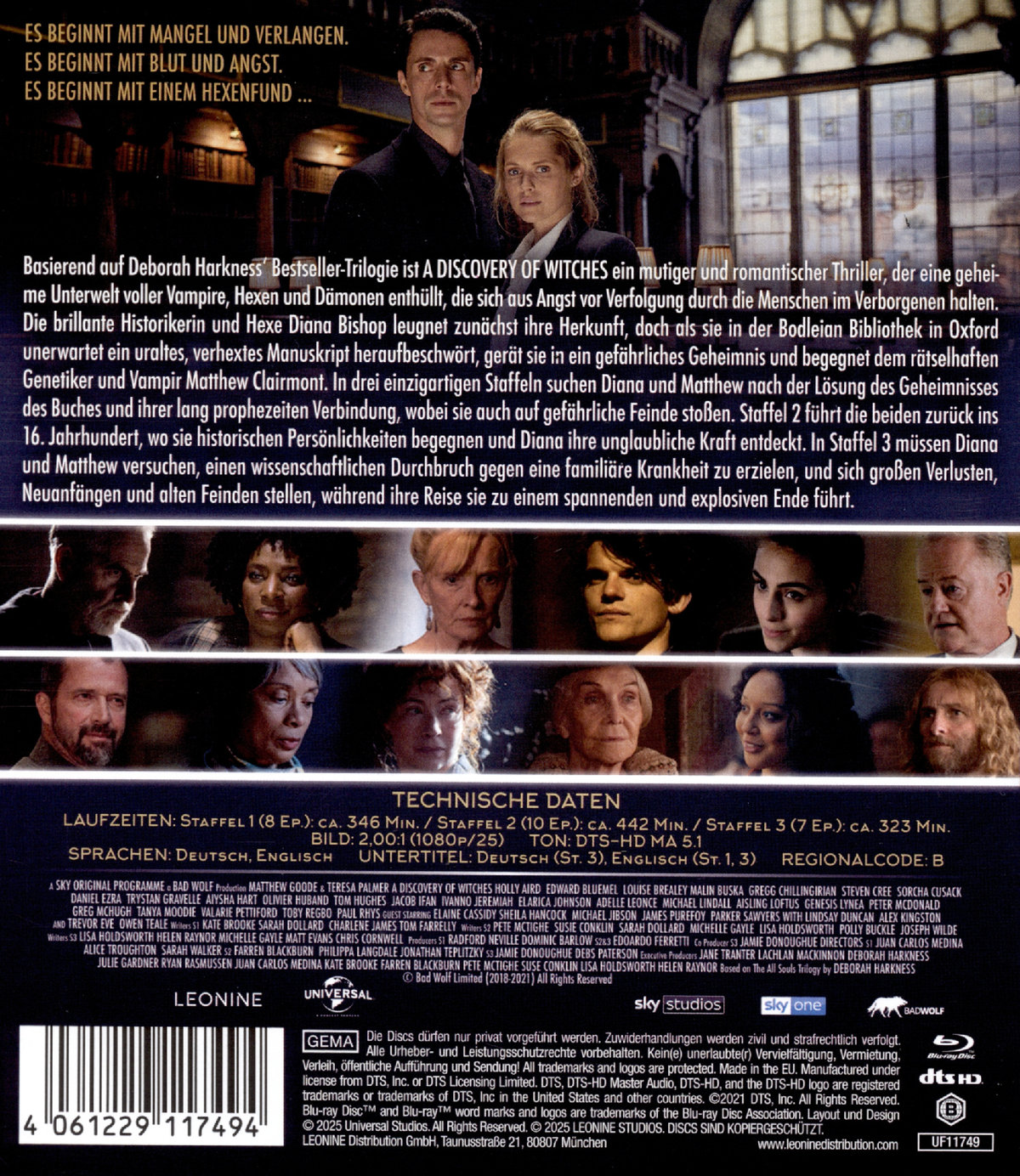 A Discovery of Witches - Staffel 1-3 - Komplettbox  [6 BRs]  (Blu-ray Disc)