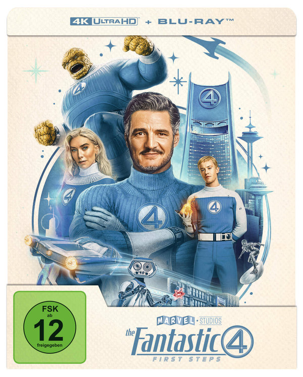 The Fantastic Four - First Steps - Limited Steelbook Edition  (4K Ultra HD) (+ Blu-ray)