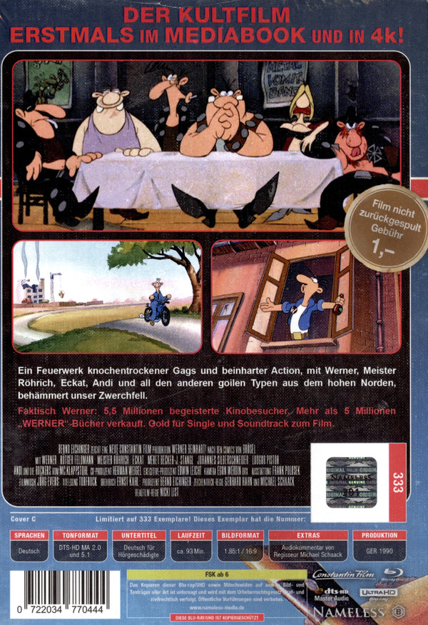 Werner - Beinhart  - Uncut Mediabook Edition  (4K Ultra HD+bluray) (C)
