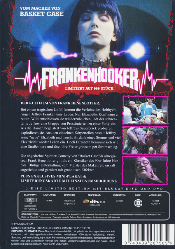 Frankenhooker - Uncut Mediabook Edition (DVD+blu-ray) (A)