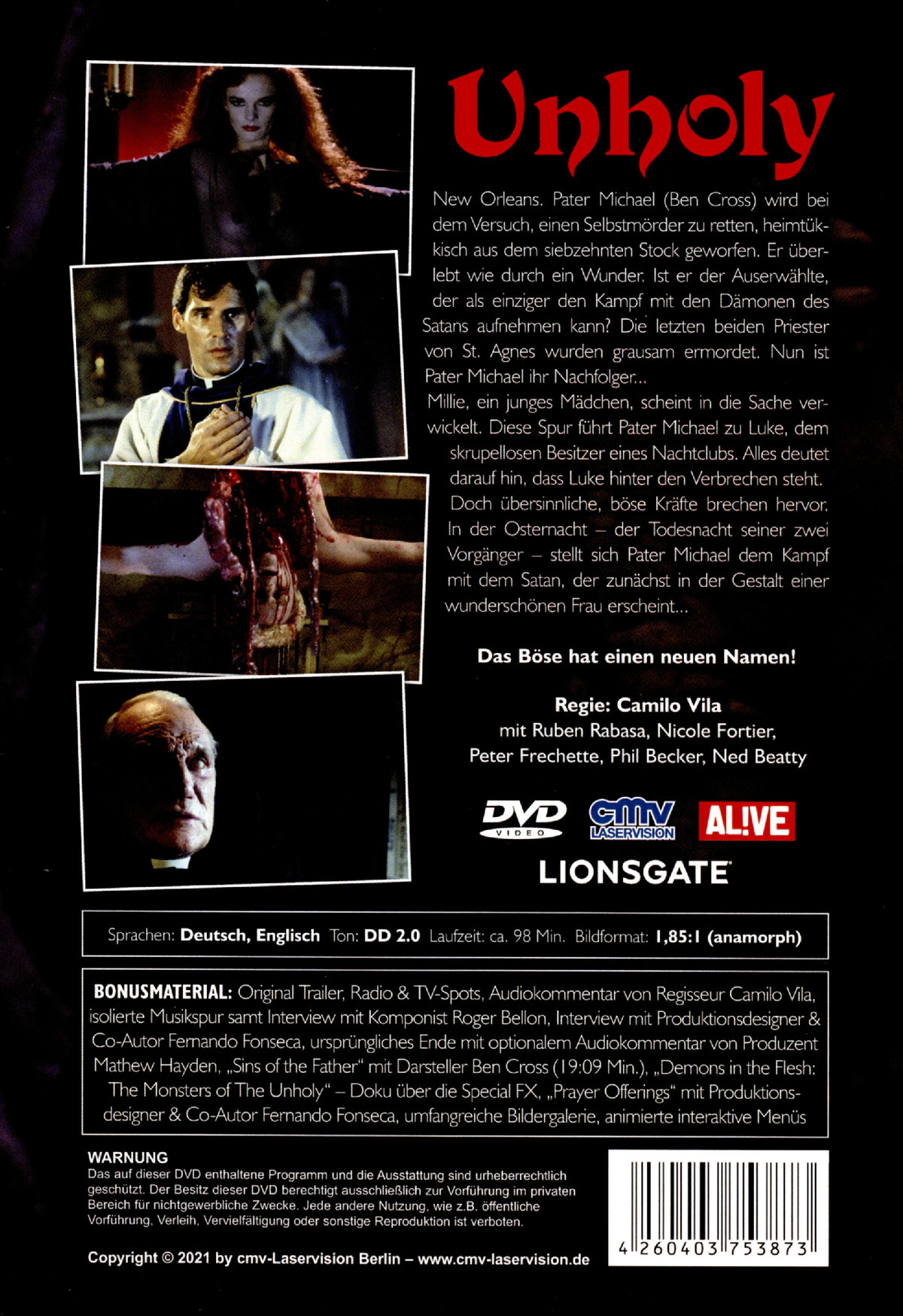 Unholy - Dämonen der Finsternis (uncut)  (DVD)