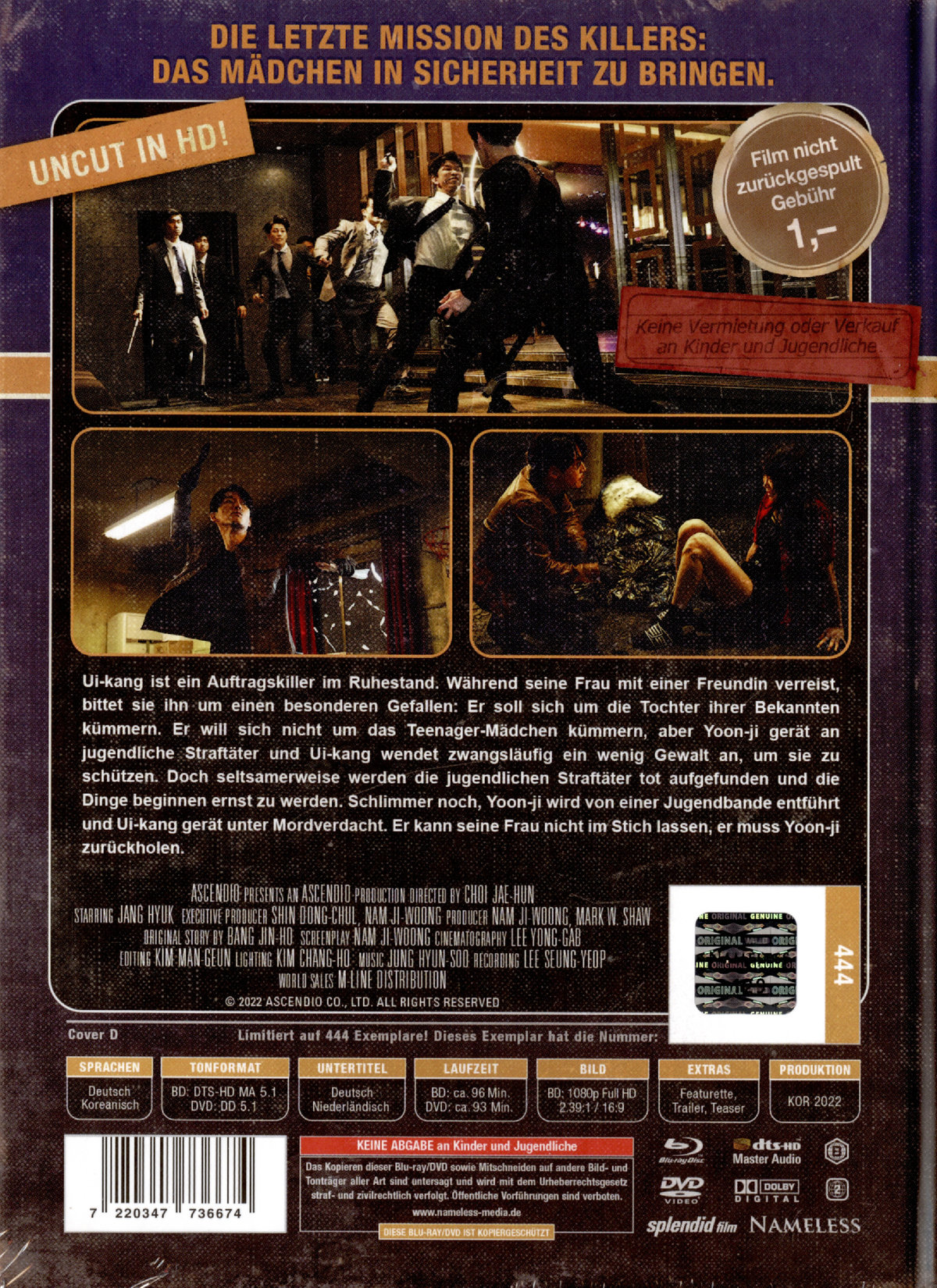 The Killer - Someone Deserves to Die - Uncut Mediabook Edition (DVD+blu-ray) (D)