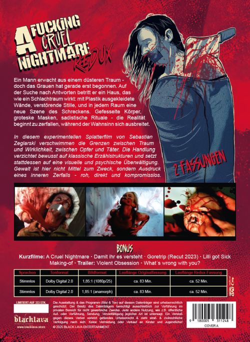 A Fucking Cruel Nightmare Redux+Original - Uncut Mediabook Edition  (DVD+blu-ray) (A)