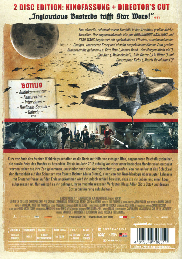 Iron Sky - Wir kommen in Frieden - Kinofassung und Directors Cut