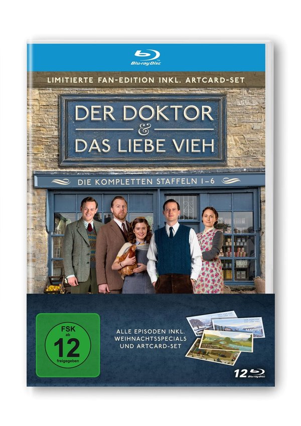 Der Doktor und das liebe Vieh - Die kompletten Staffeln 1-6 LTD. - Die limitierte Fan-Edition inkl. Artcard-Set  [12 Discs]  (Blu-ray Disc)