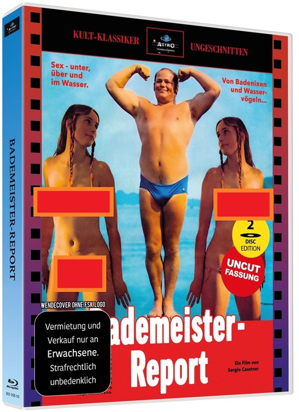 Bademeister Report  - Uncut - Rote  Box - Cover 2  (DVD)