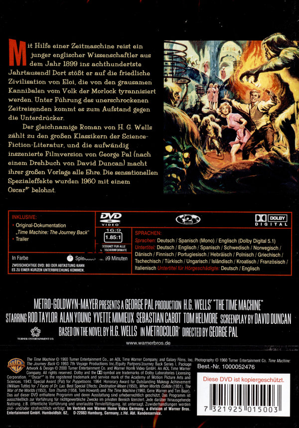 Die Zeitmaschine - Classic Collection  (DVD)