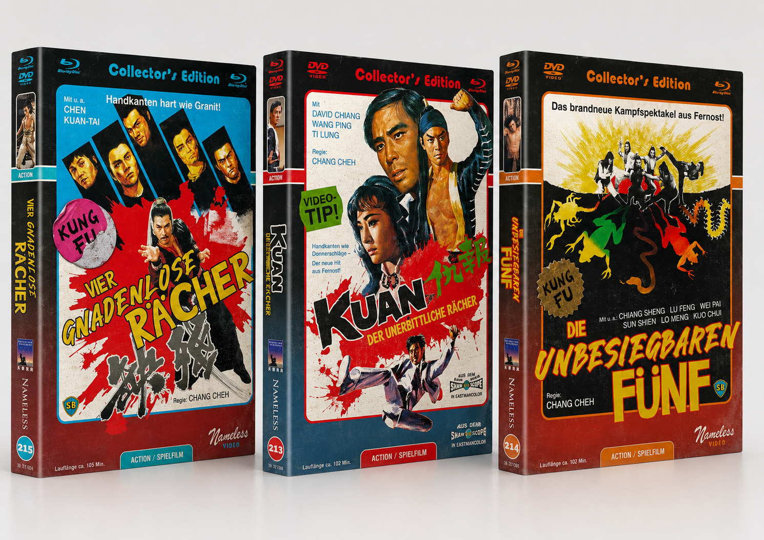 Chang Cheh Triple Feature - Uncut Mediabook Bundle Edition (DVD+blu-ray) (C)