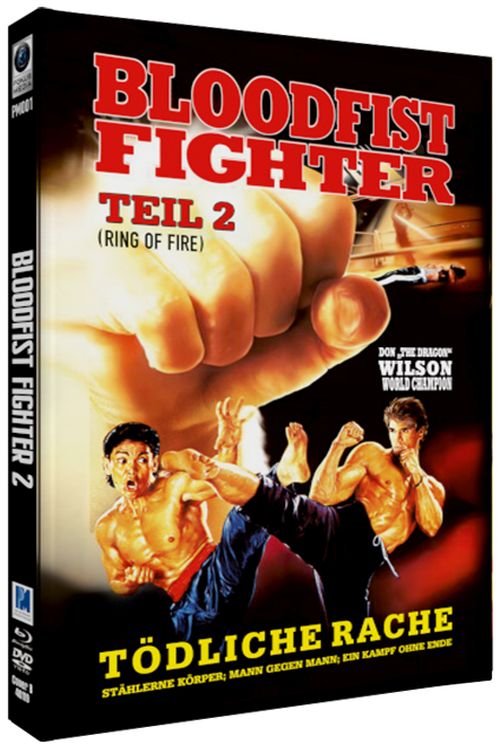 Bloodfist Fighter 2 - Ring of Fire - Uncut Mediabook Edition  (DVD+blu-ray) (A)